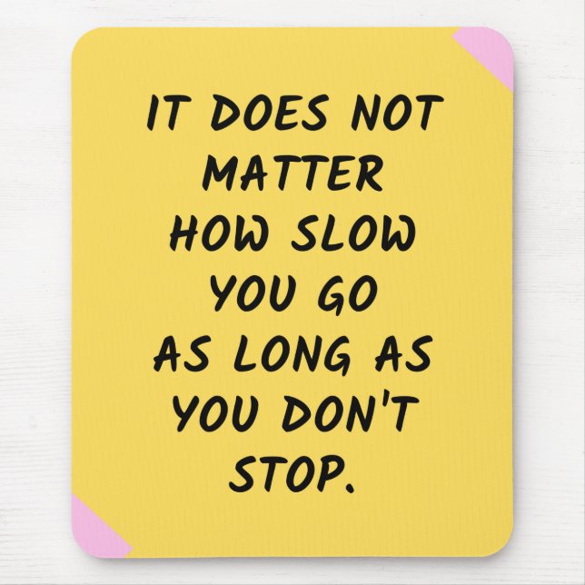 Success Motivational / Inspirational Quote Mouse Pad (Front)