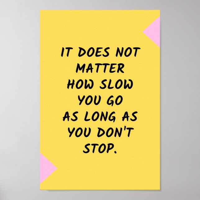 Success Motivational / Inspirational Quote Poster (Front)