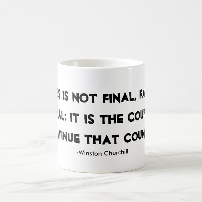 Success Mug Winston Churchill quote (Center)