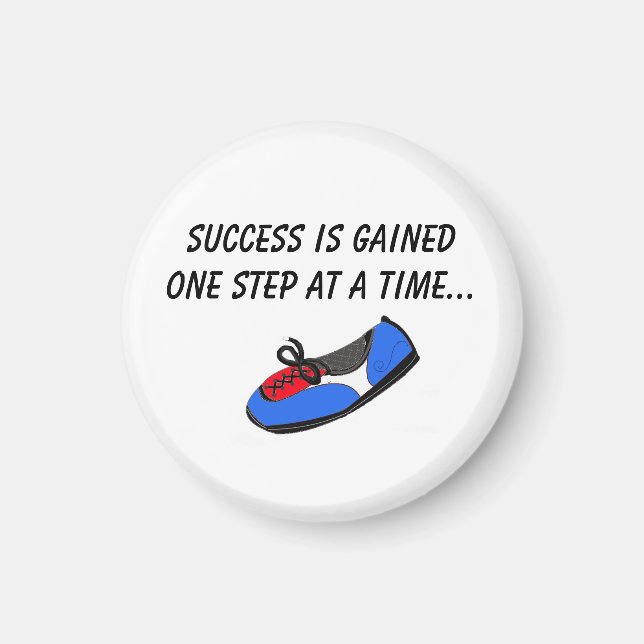 Success One Step at a Time Magnet (Front)