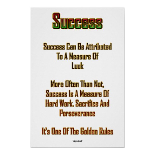 Success Poster (Front)
