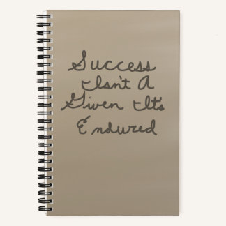 Success Quote Notebook