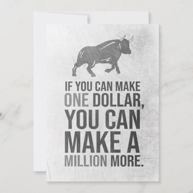 Success Quote You Can Make A Million Save The Date (Front)