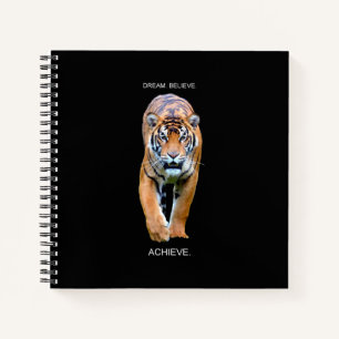 Success Tiger Modern Elegant Self Improvement Notebook
