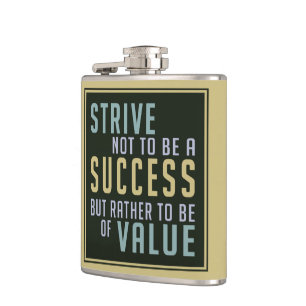 Success & Value Motivational flask