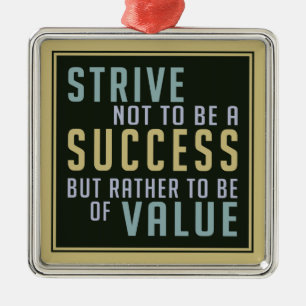 Success & Value Motivational ornament