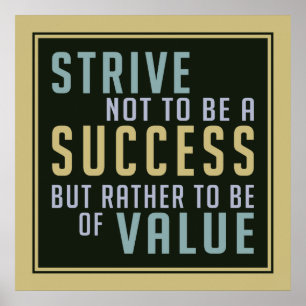 Success & Value Motivational poster