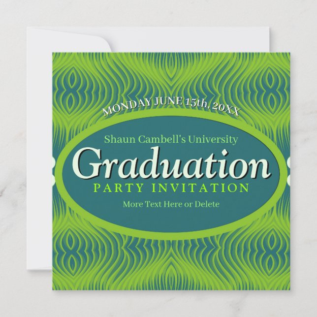 Success Vibration Graduation Invitation (Front)