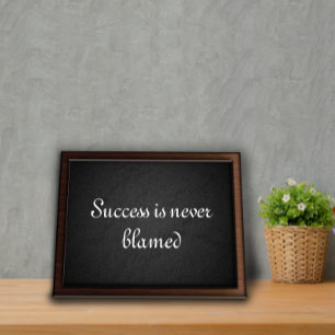 Success  wisdom saying charcoalbroad poster