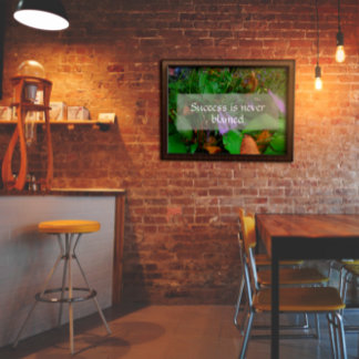 Success wisdom saying photo poster