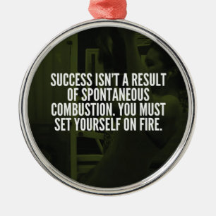 Success - Workout Inspirational Metal Tree Decoration