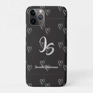 "Successful Businessman" Personal Silver Monogram Case-Mate iPhone Case