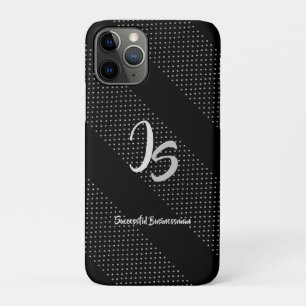 "Successful Businessman" Personal Silver Monogram Case-Mate iPhone Case