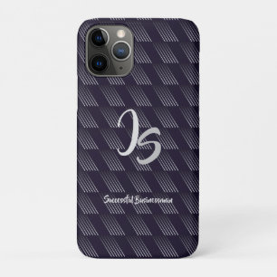 "Successful Businessman" Personal Silver Monogram Case-Mate iPhone Case