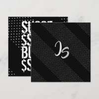 Successful Businessman Personal Silver Monogram