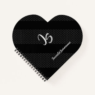 "Successful Businessman" Personal Silver Monogram Notebook