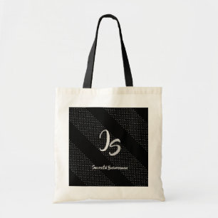 "Successful Businessman" Personal Silver Monogram Tote Bag