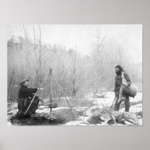 Successful Dear Hunt Near Deadwood Photograph Poster