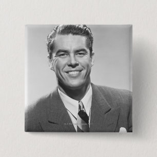 Successful Man 15 Cm Square Badge