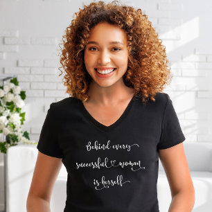 Successful Woman Feminist Quote Bold Modern Script T-Shirt