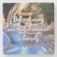Successful Woman Quote Sparkly Gold Coach Photo