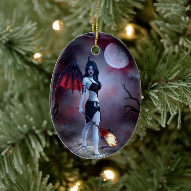 Succubus Fantasy Ceramic Tree Decoration (Tree)