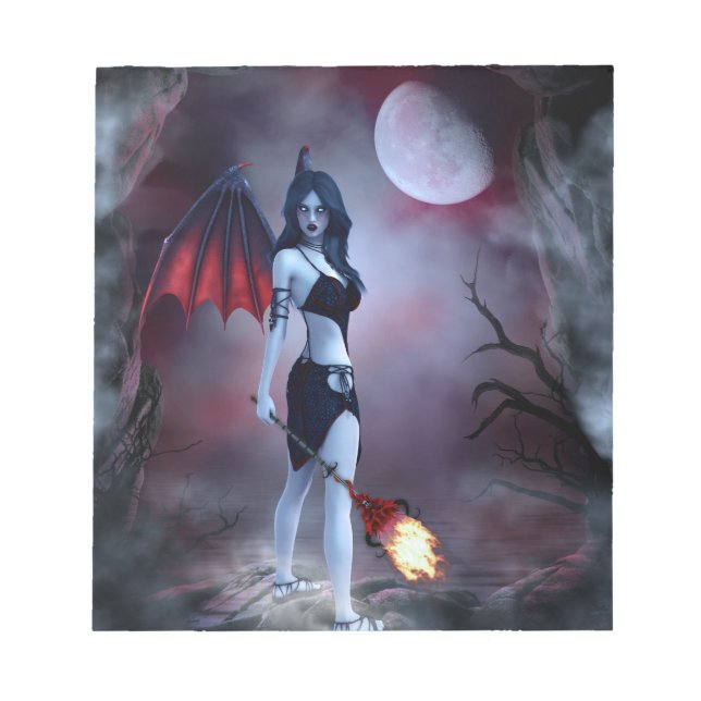Succubus Fantasy Notepad (Front)