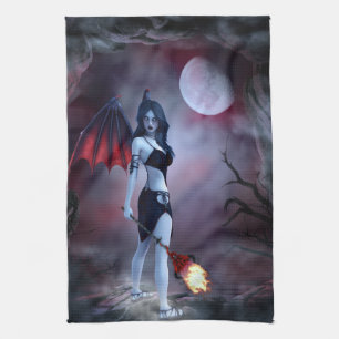 Succubus Fantasy Tea Towel