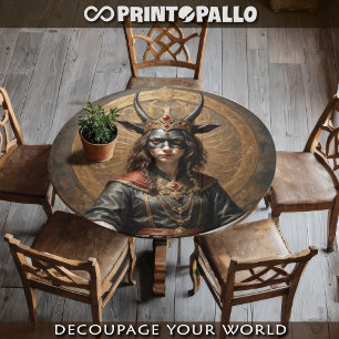 Succubus on throne - Gothic Horror series Tissue Paper