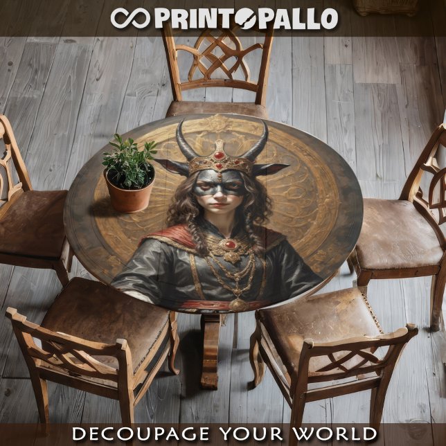 Succubus on throne - Gothic Horror series  Tissue Paper (Creator Uploaded)