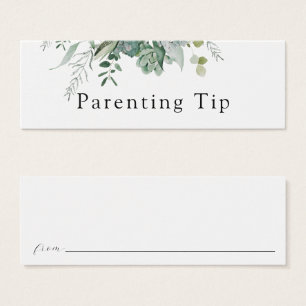 Succulent and Eucalyptus Greenery Parenting Tip