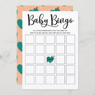 Succulent Baby Shower Bingo Card