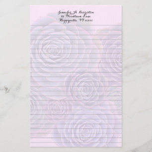 Succulent Background Personal Lined Writing Paper