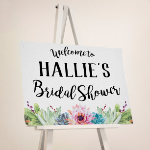 Succulent Bridal Shower Sign