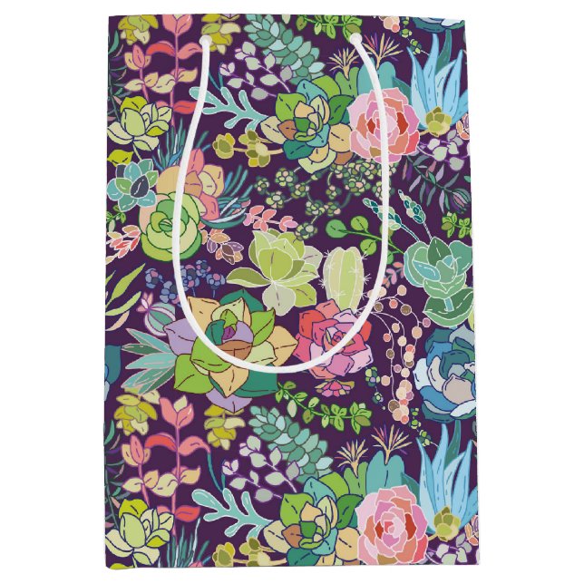 Succulent Cactus Gardening Gift Bag (Front)