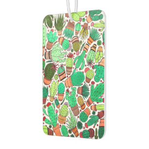 Succulent Cactus Potted Plants Green Cacti Garden Car Air Freshener