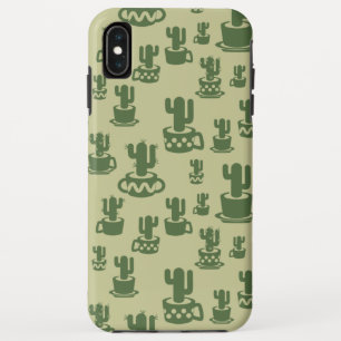 Succulent cactus silhouette in cups and pots  Case-Mate iPhone case
