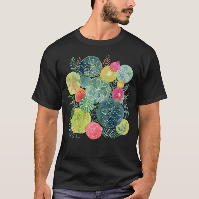 Succulent Circles T-Shirt (Front)