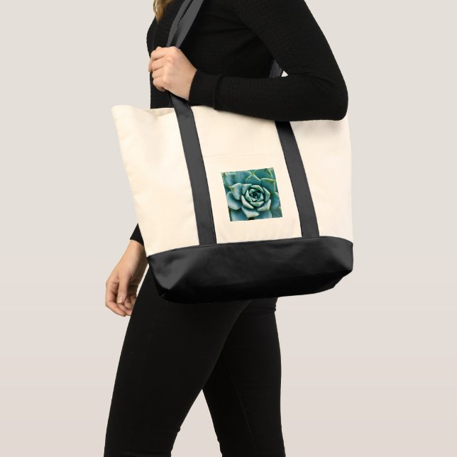 Succulent Closeup Tote Bag (Front (Product))
