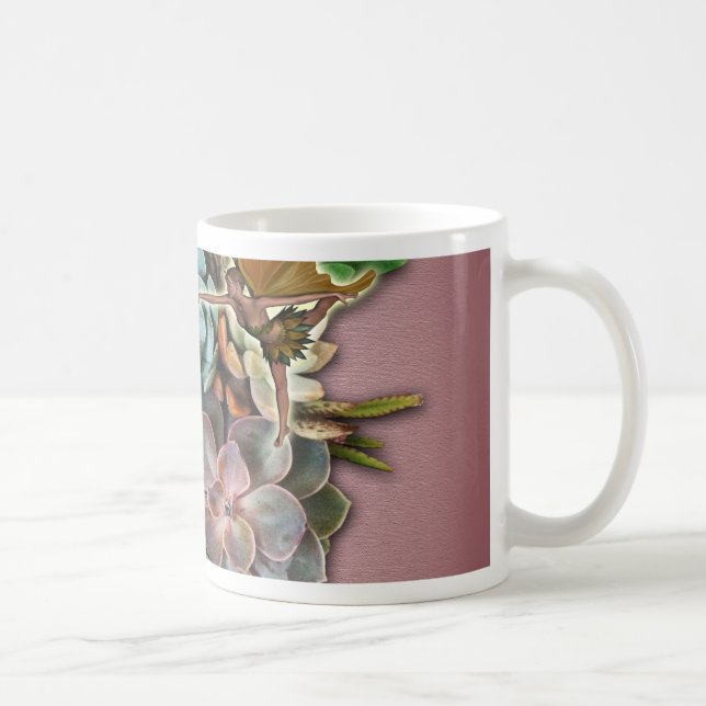Succulent displays coffee mug (Right)