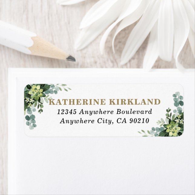 Succulent Eucalyptus Elegant Boho Greenery Wedding (Insitu)