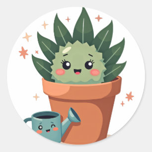Succulent Friends Classic Round Sticker
