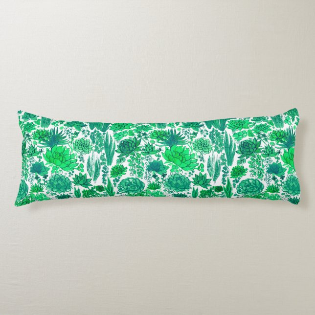 Succulent garden body cushion (Front)