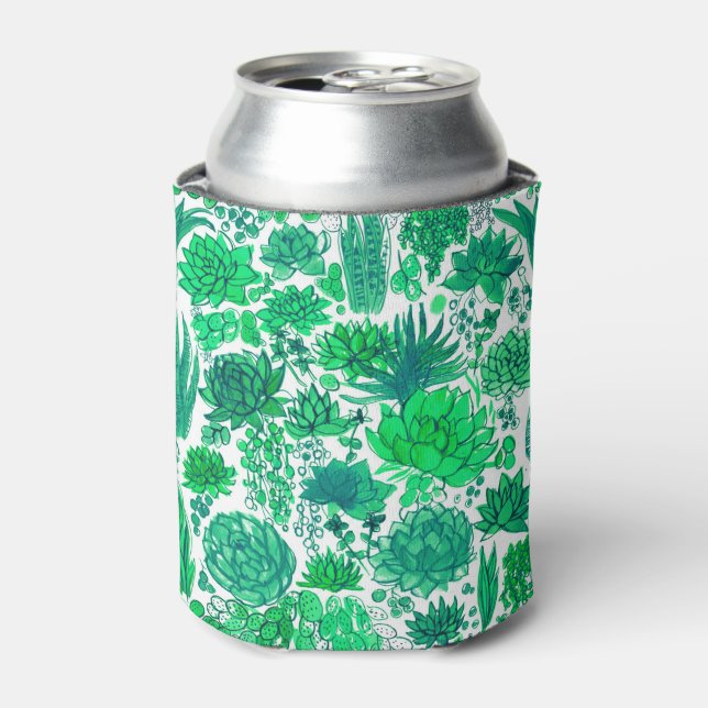 Succulent garden can cooler (Can Front)