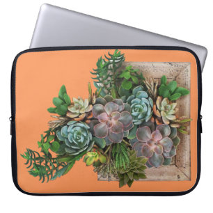 Succulent garden design laptop sleeve