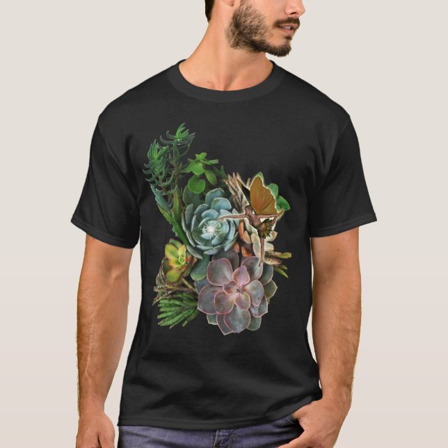 Succulent garden design  T-Shirt (Front)