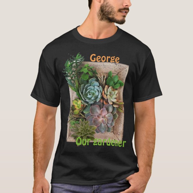 Succulent garden design T-Shirt (Front)