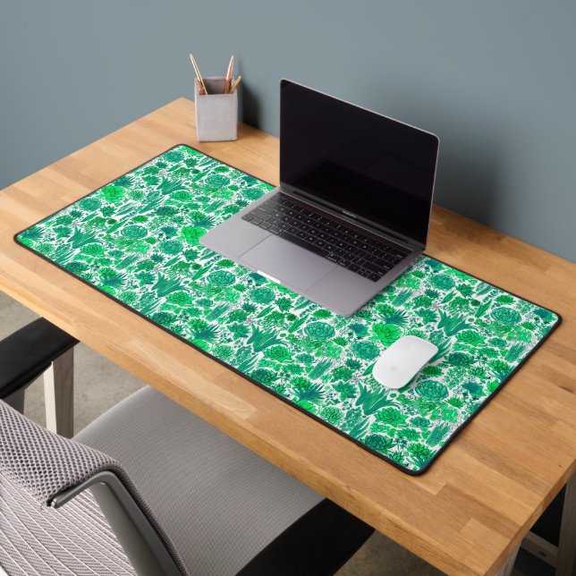Succulent garden desk mat (Office 2)