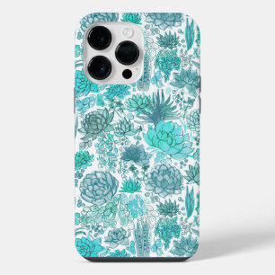 Succulent garden iPhone 14 pro max case
