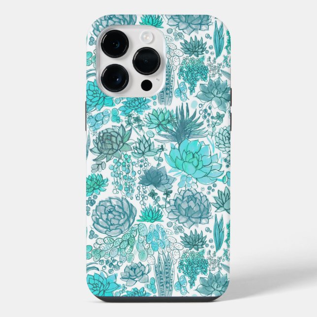 Succulent garden iPhone case (Back)